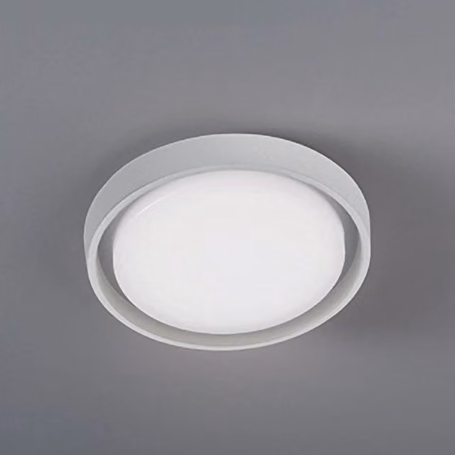 Lampada da Parete e Soffitto LED Alu Zafferano, Design Rotondo Minimalista, Bianco Opaco, IP54, Diametro: 27 cm