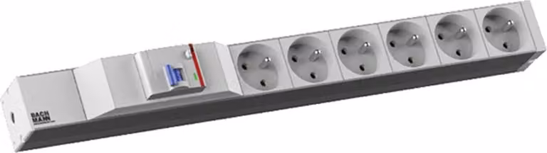 BACHMANN 19" 1U 6xUTE 1xFI alimentazione 2,0m CEE7/7