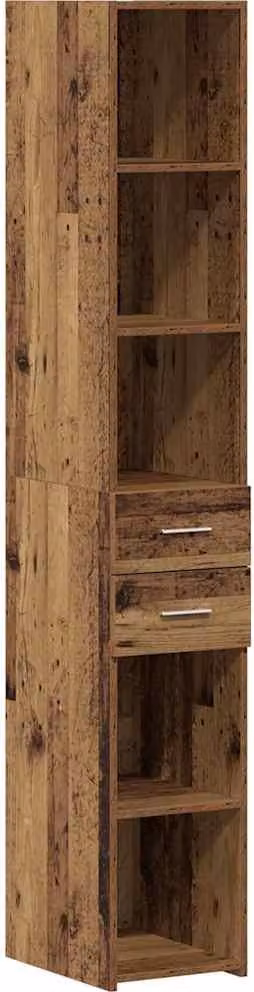 Libreria con cassetto Legno vecchio 30 x 42.4 x 185.2 cm