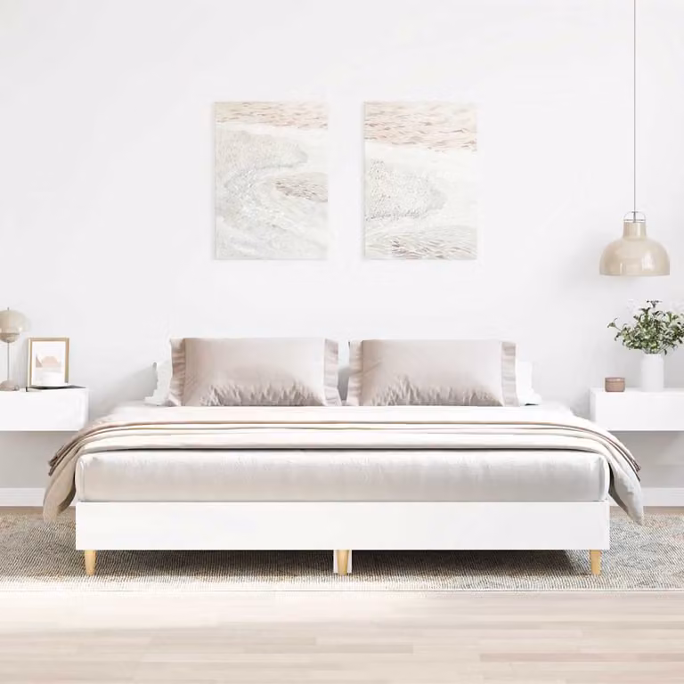 vidaXL Giroletto in legno bianco con doghe fisse per camera dei bambini L: 180 cm, P: 200 cm, H: 203 cm