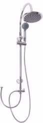 Colonna doccia rigida Idro Bric 5F Gru Cromo 90-130 cm 0083CR