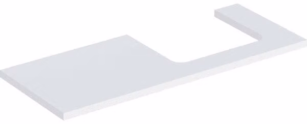 Geberit ONE Plan de lavabo, découpe à droite, 120x3x47 cm, 505.325.00.2, 505.325.00.2