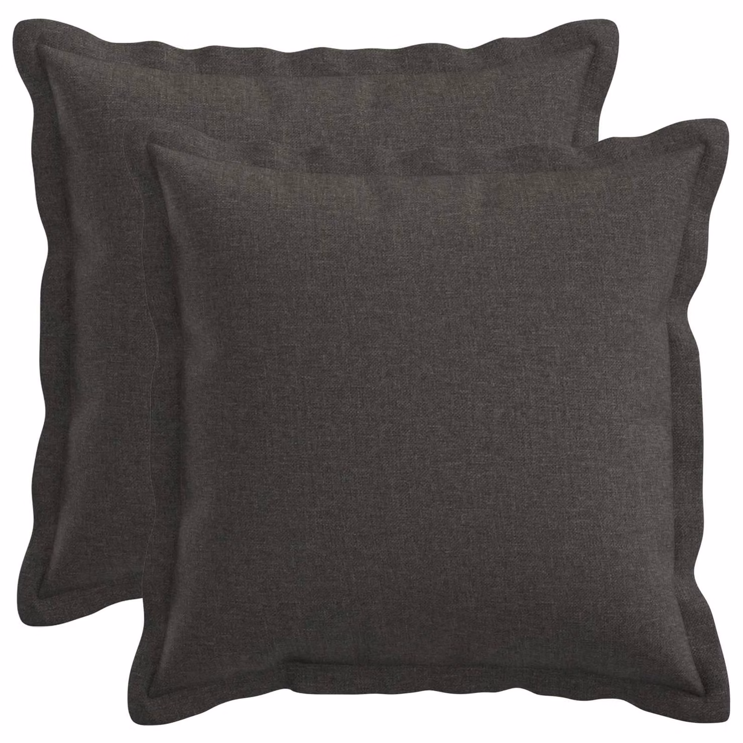 Set di 2 federe vidaXL HOUTEN Grigio, L/P: 45 x 45 cm