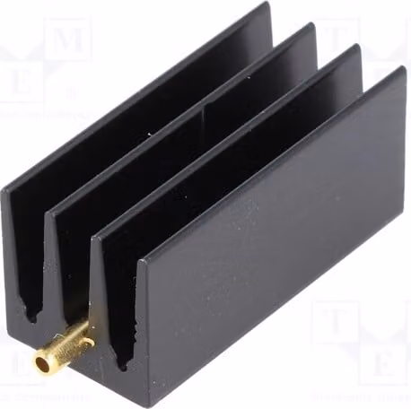 1 radiatore: stampato, lunghezza: 35 mm, larghezza: 16 mm, altezza: 16 mm, colore nero, modello SK437/35, alette del radiatore