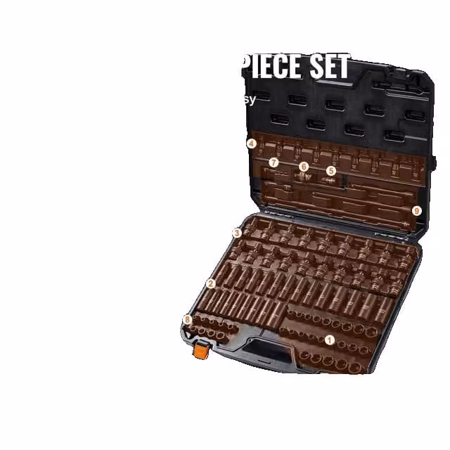 Set di cacciaviti a percussione, acciaio legato resistente, compatibilità versatile, Cr-Mo 90 pezzi
