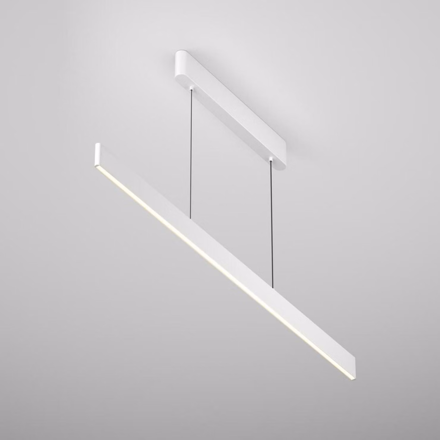 Lampada a sospensione LED a barra EUPHORIA bianca 36W, luce bianca regolabile 3060 lm, alluminio, dimensioni: 155,8 x 116 x 1,5 cm, IP20, Maytoni