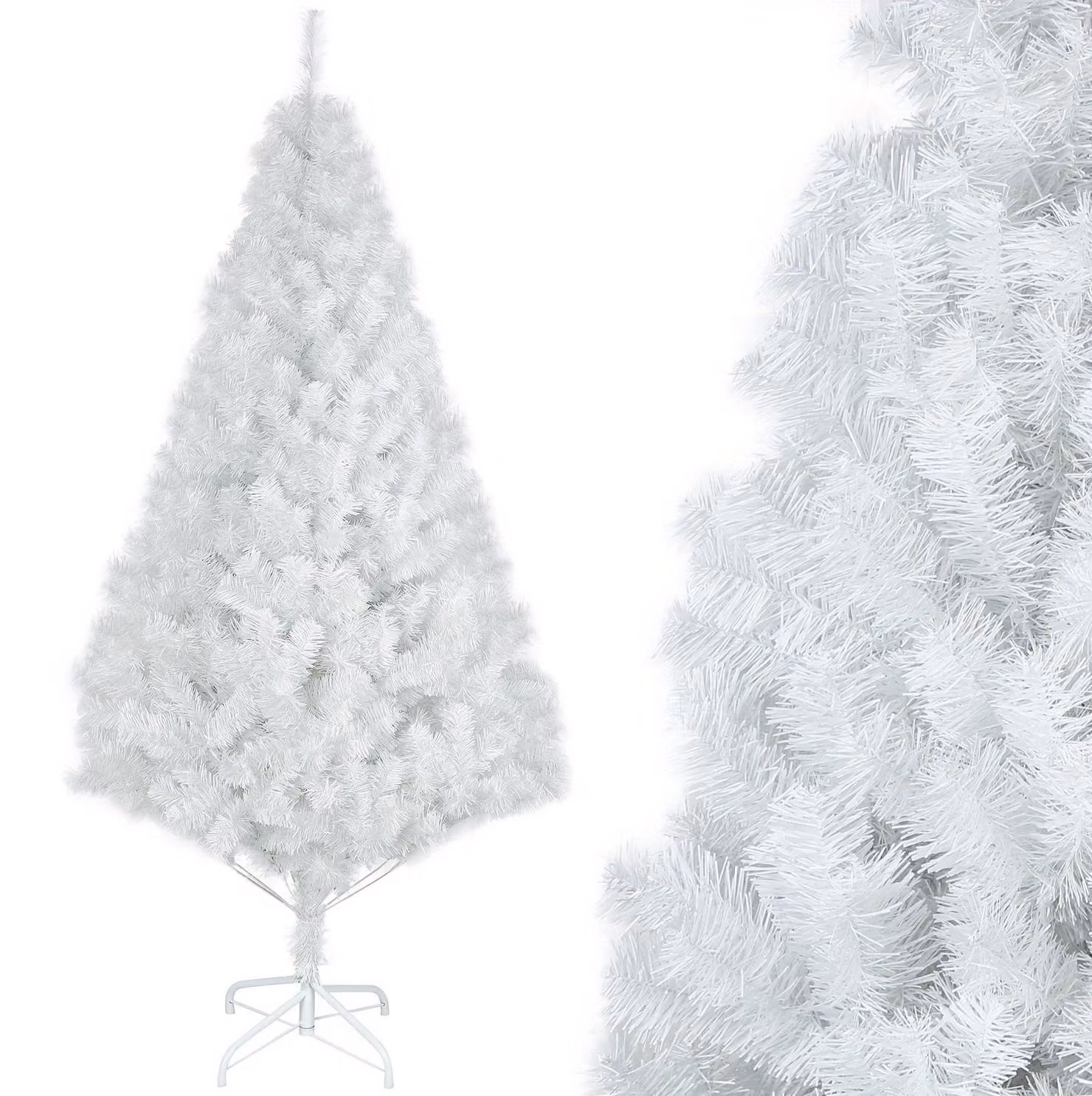 Albero di Natale artificiale - Albero artificiale - Abete artificiale - Albero di Natale bianco - Abete artificiale - Altezza 180 cm