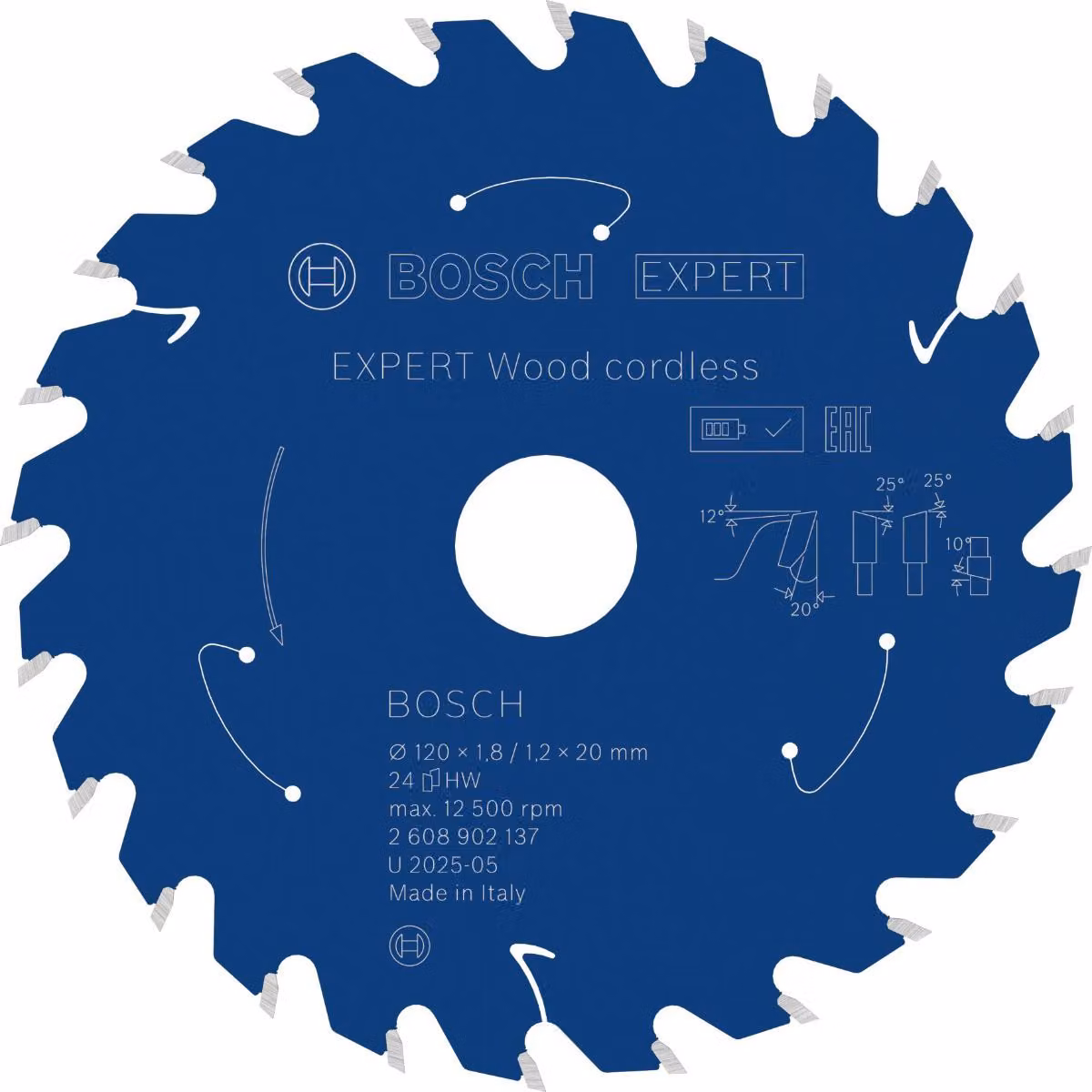 Lama circolare Bosch EXPERT Wood, 120x20 mm, Z24