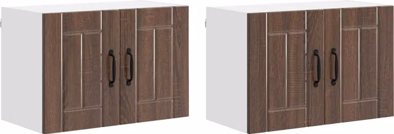 Armadietto a muro LUCCA 2 pcs Rovere Marrone 60 x 31 x 40 cm