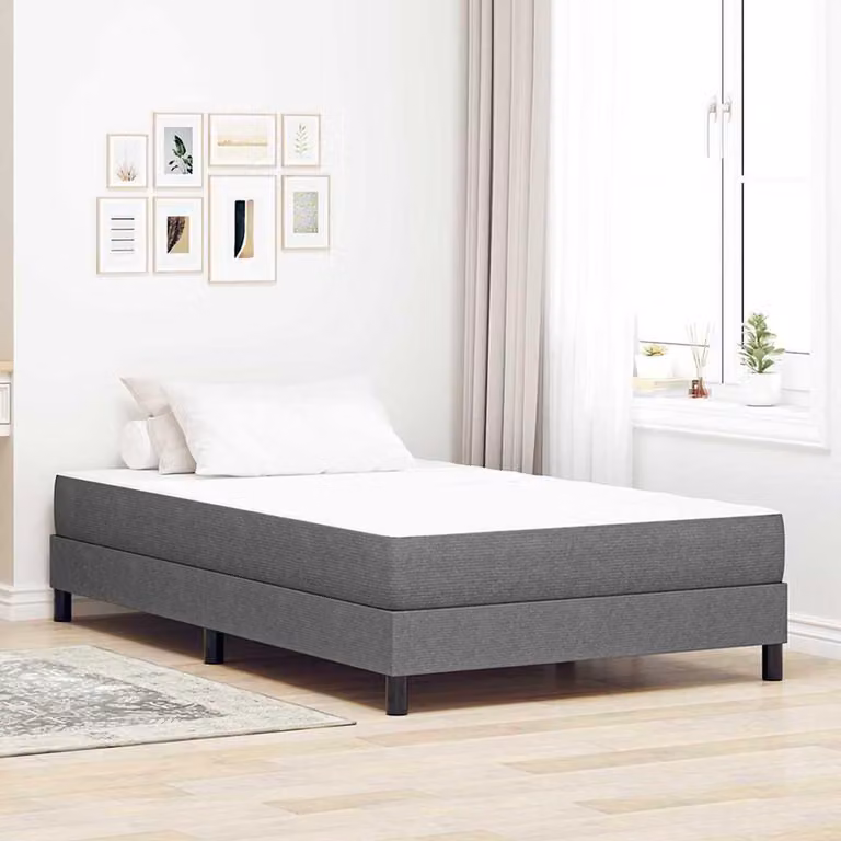 Maison Exclusive - Materasso con materasso Grigio chiaro 120 x 200 cm Tessuto