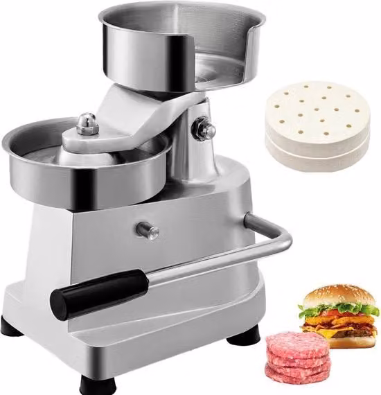 Fabbricatore di Hamburger - Hamburgerpers - Macchina per Carne - Professionale - Acciaio Inossidabile - Hamburgerpers - Macchina per Hamburger - Cucina e Cottura