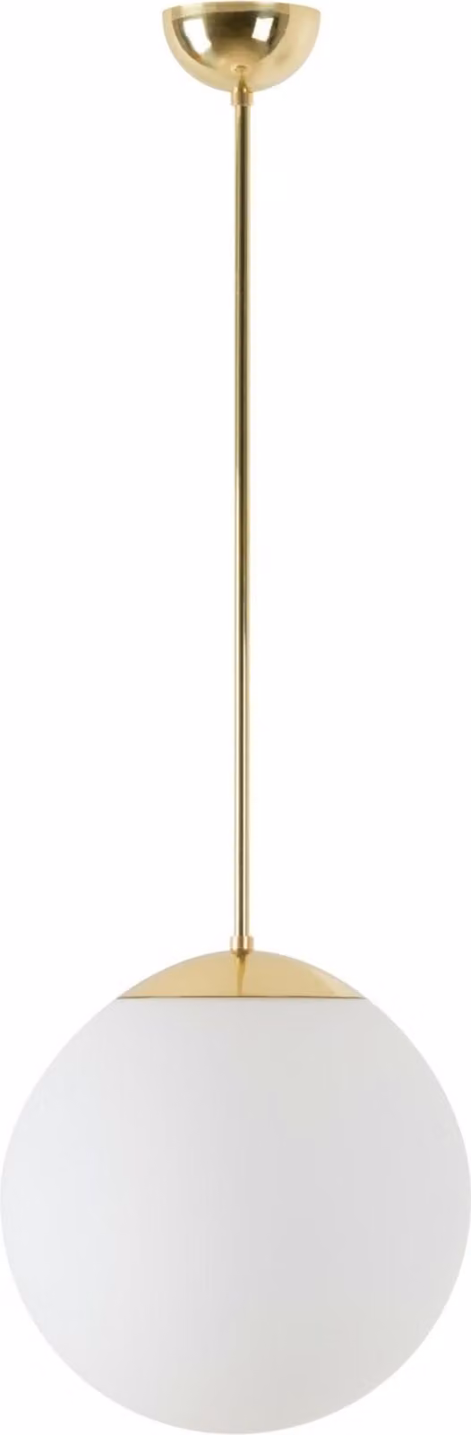 OSMONT ADR60049 ADRIA P2 apparecchio a sospensione in vetro ottone lucido / bianco IP40 3000 K 20W LED