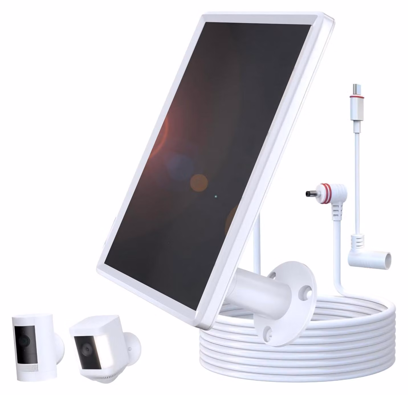 Pannello solare da 6W per telecamere, grado di protezione IP66, 5V, cavo da 3 metri, connettore USB-C/DC
