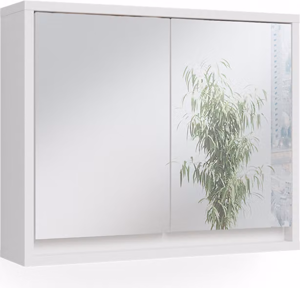 Specchio contenitore bagno Vicco Mila Bianco 55 x 45 cm, Model 37571
