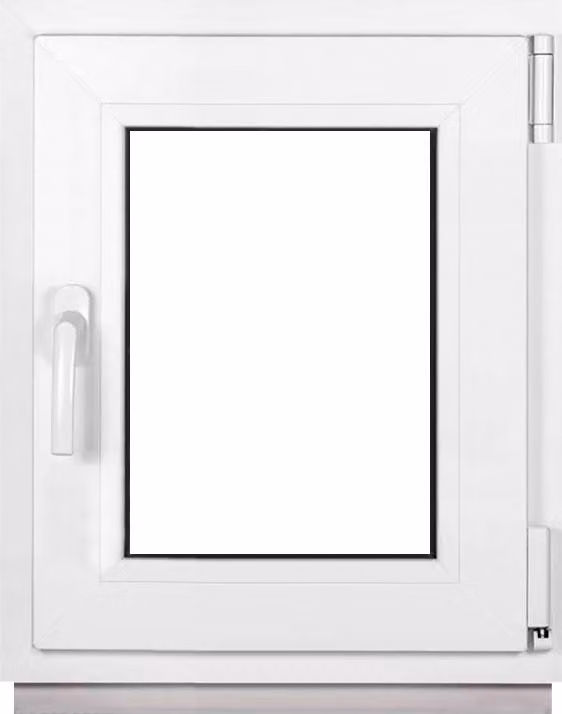 Finestra Framex per cantina piccola finestra bianca larghezza x altezza 45 x 50 cm (450 x 500 mm) doppia (32 mm) rotazione/inclinazione DIN destra - Premium - Tutte le misure