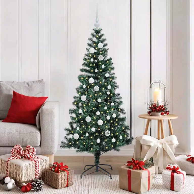 Maison Exclusive - Albero di Natale artificiale illuminato, verde, 150 cm