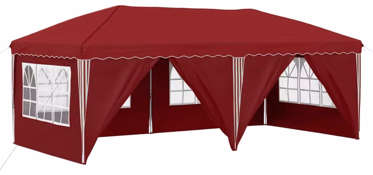 Tenda per feste a pop-up 575 x 288 x 245 cm Borgogna