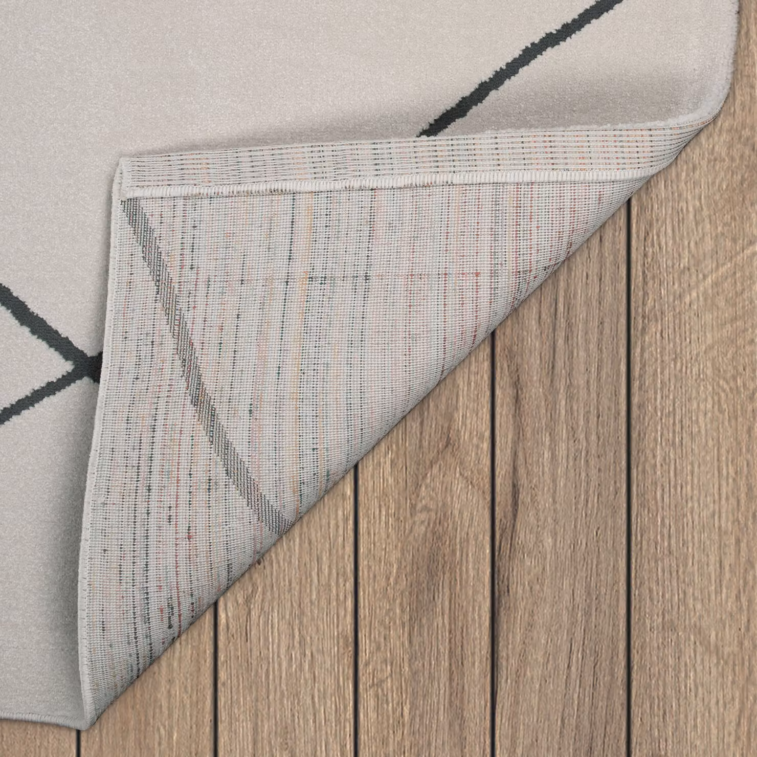 Tappeto Hilal bianco con effetto alto-basso in stile scandinavo L: 120 cm, P: 170 cm – 2