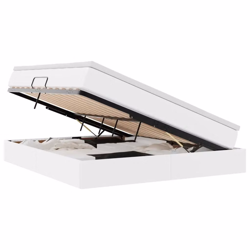 Letto con contenitore e materasso ibrido vidaXL Bianco L: 180 cm, P: 200 cm, H: 204 cm – 2