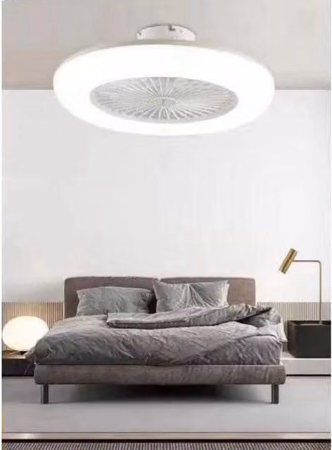 Trade Shop - Plafoniera Moderna Led A Soffitto Ventilatore Luce Dimmerabile 3000k-6500k 60004 -