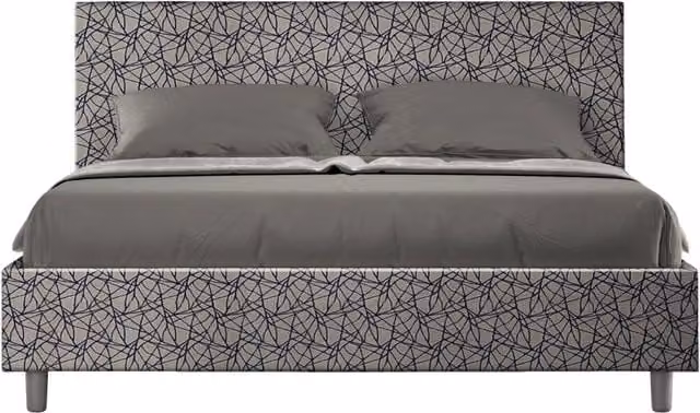 Letto Matrimoniale Adele GIORDANOSHOP Blu L: 160 cm, P: 190 cm, H: 106 cm