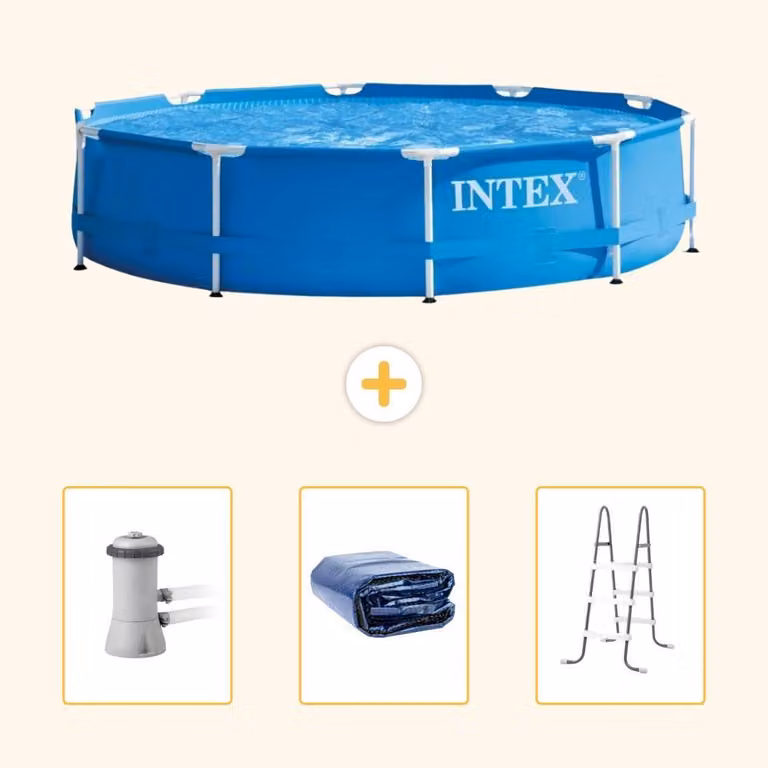 Piscina autoportante rettangolare - 366x76 cm - 4 pezzi - Modello SCB83