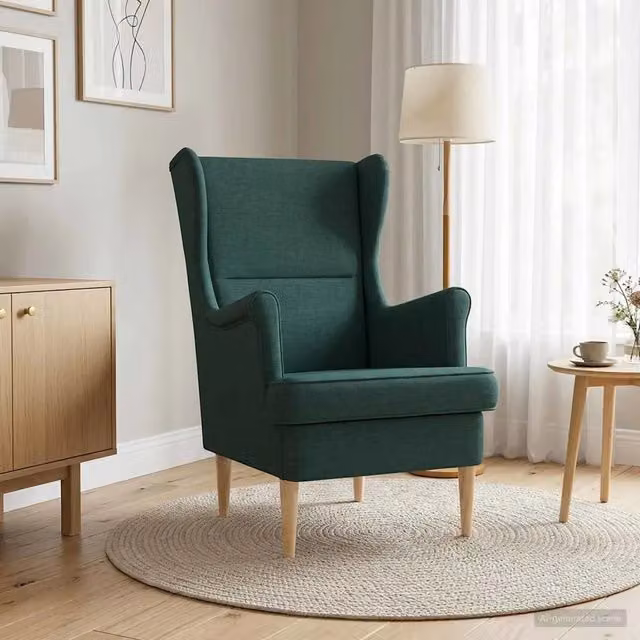 Divano Sedia-Poltrona Verde Scuro Tessuto 152670