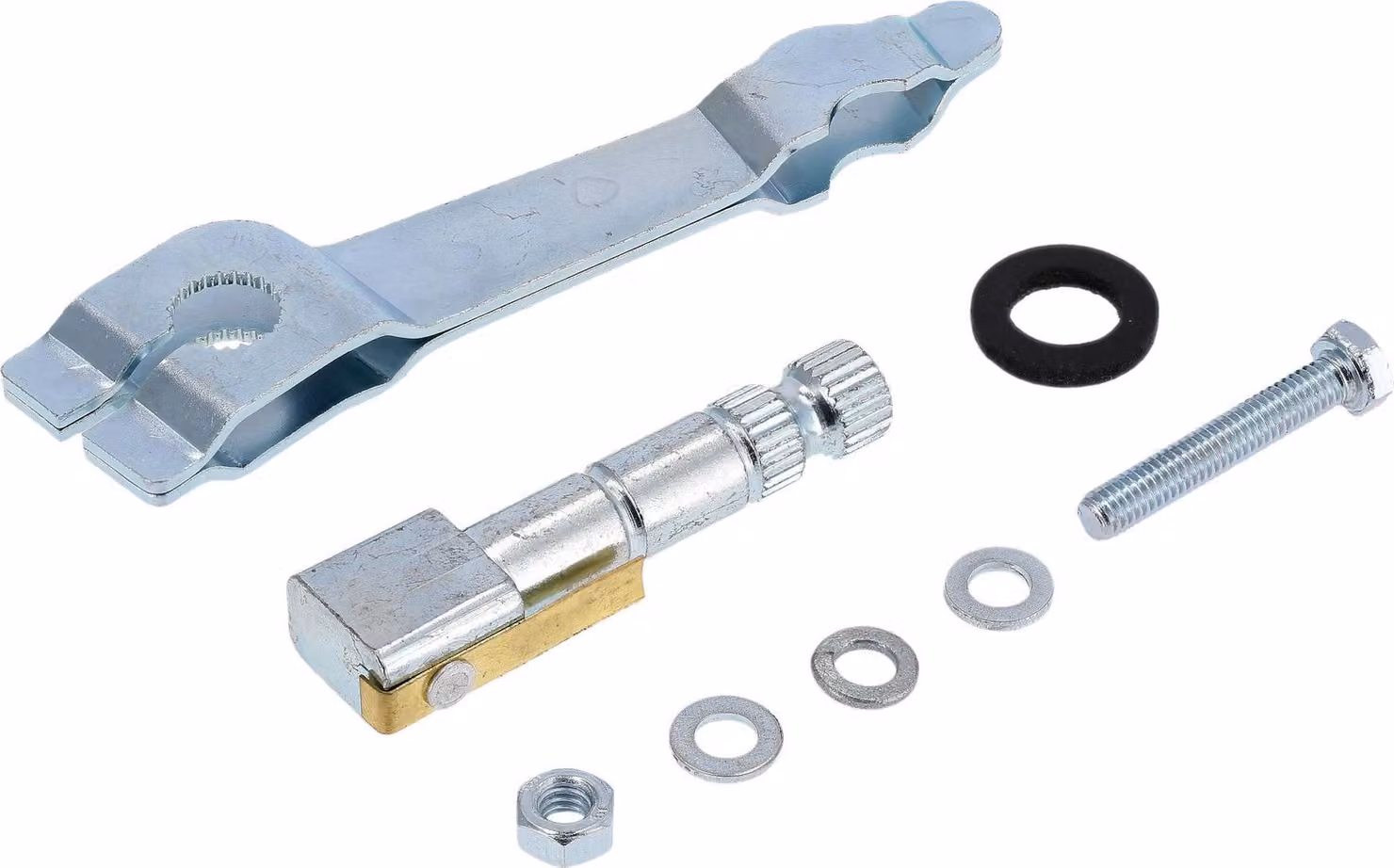 Set: componenti del freno posteriore, leva dritta - per Simson S50, SR50, SR80, KR51/1