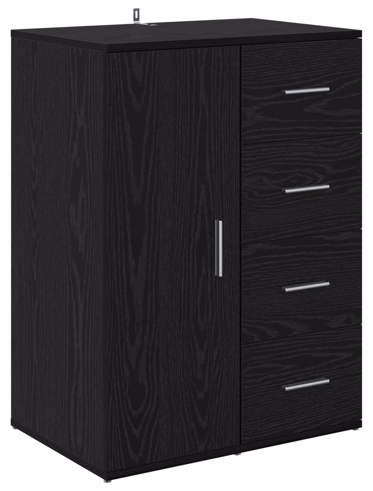 Credenza Rovere Nero 59 x 39 x 80 cm Legno multistrato