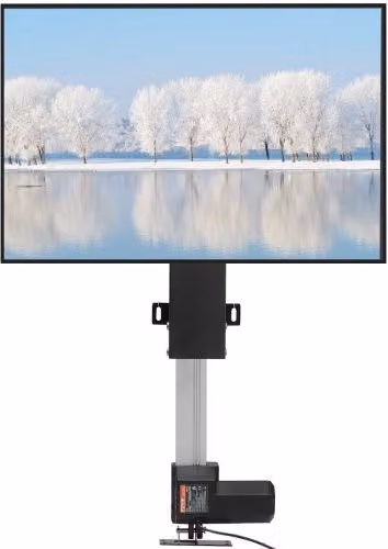Supporto TV motorizzato VEVOR con sollevamento elettrico regolabile in altezza da 97,4 a 167,4 cm per televisori fino a 50 pollici, colore nero