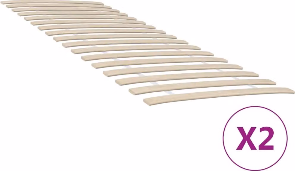 Maison Exclusive - Set di ricambio per rete a doghe con 34 doghe, 2 pezzi, 70x200 cm