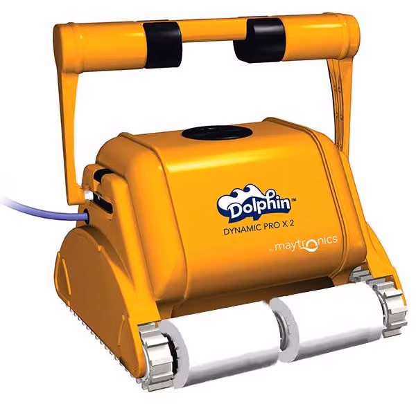 Robot elettrico professionale per piscina da 25 m Dolphin DYNAMIC PROX 2 GYRO MOUSSE