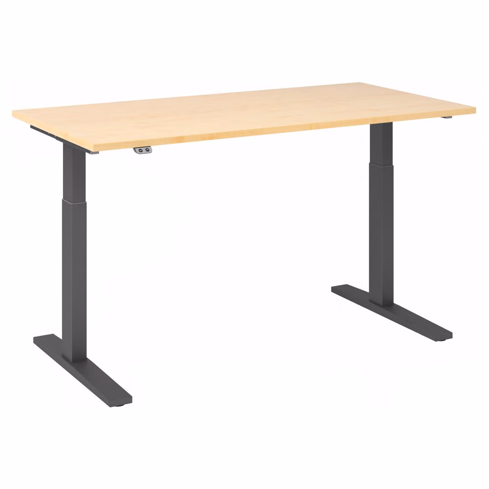 Scrivania regolabile in altezza XMKA | 2 motori | 120-180 cm | elettrica | acero, colore struttura:grafite, dimensioni piano d'appoggio:160 x 80 cm