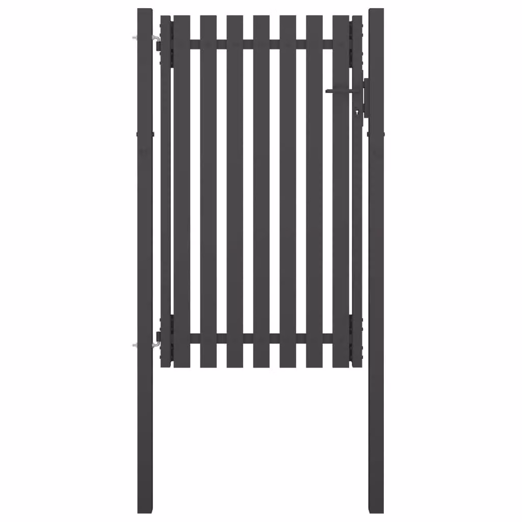 Maison Exclusive - Cancello per Recinzione da Giardino in Acciaio 100x150 cm Antracite
