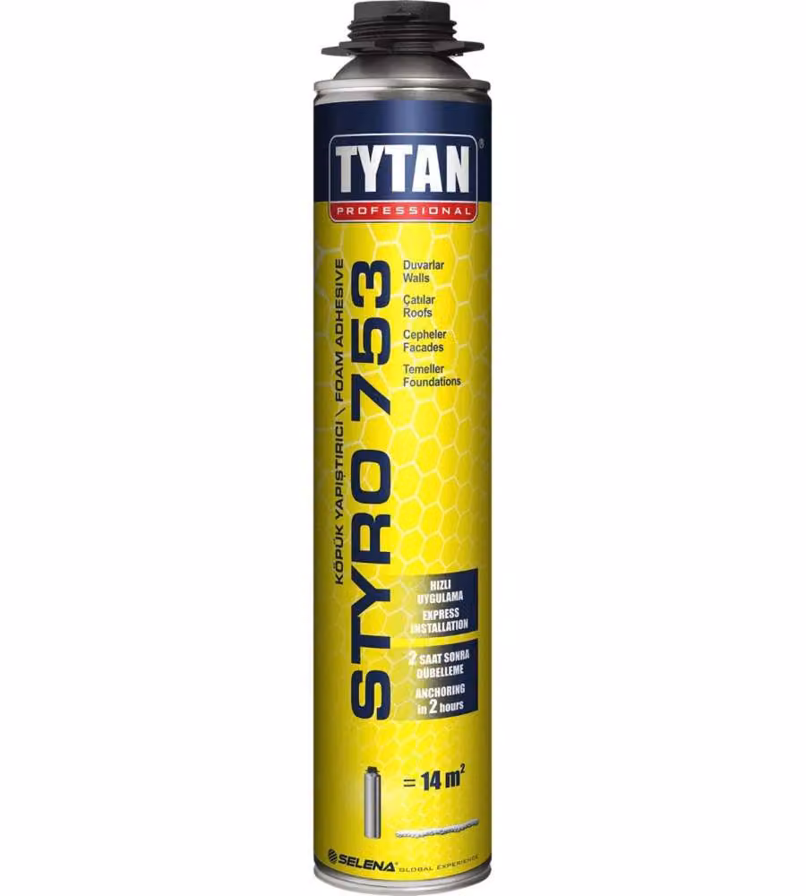 Schiuma adesiva per pannelli isolanti Styro 750 ml