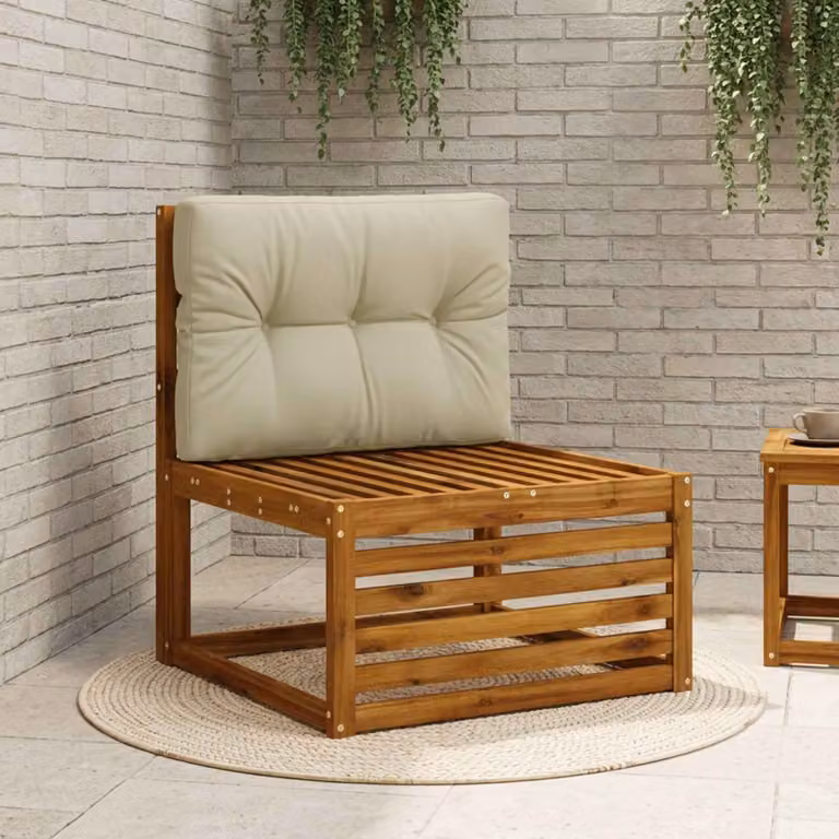 Cuscino per schienale per pallet vidaXL VIANEN in poliestere con rivestimento rimovibile, resistente ai raggi UV, disponibile in verde o beige