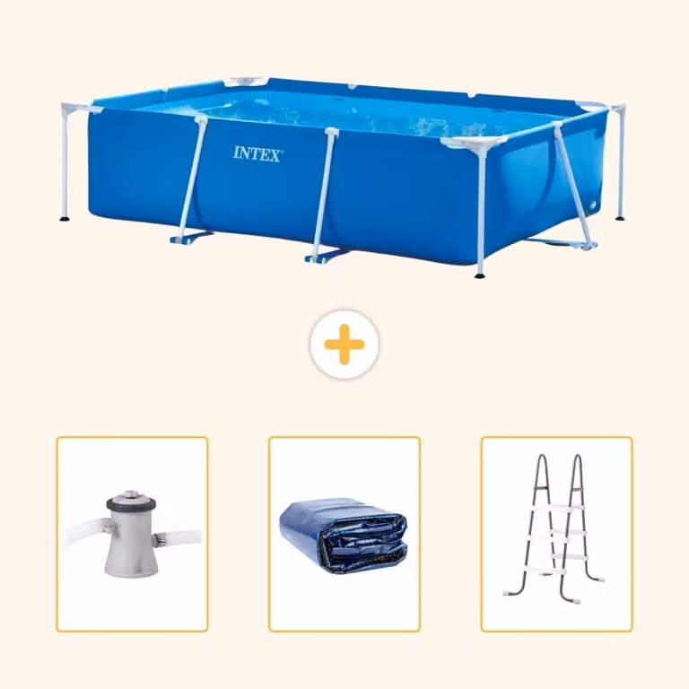 Piscina fuori terra rettangolare - 260x160x65 cm - 4 pezzi - Modello SCB83
