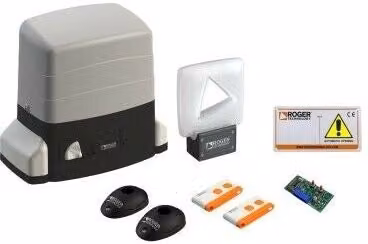 KIT MOTORIDUTTORE 230V AC PER CANCELLI SCORREVOLI 800 KG ROGER KIT R30/806 NUOVO