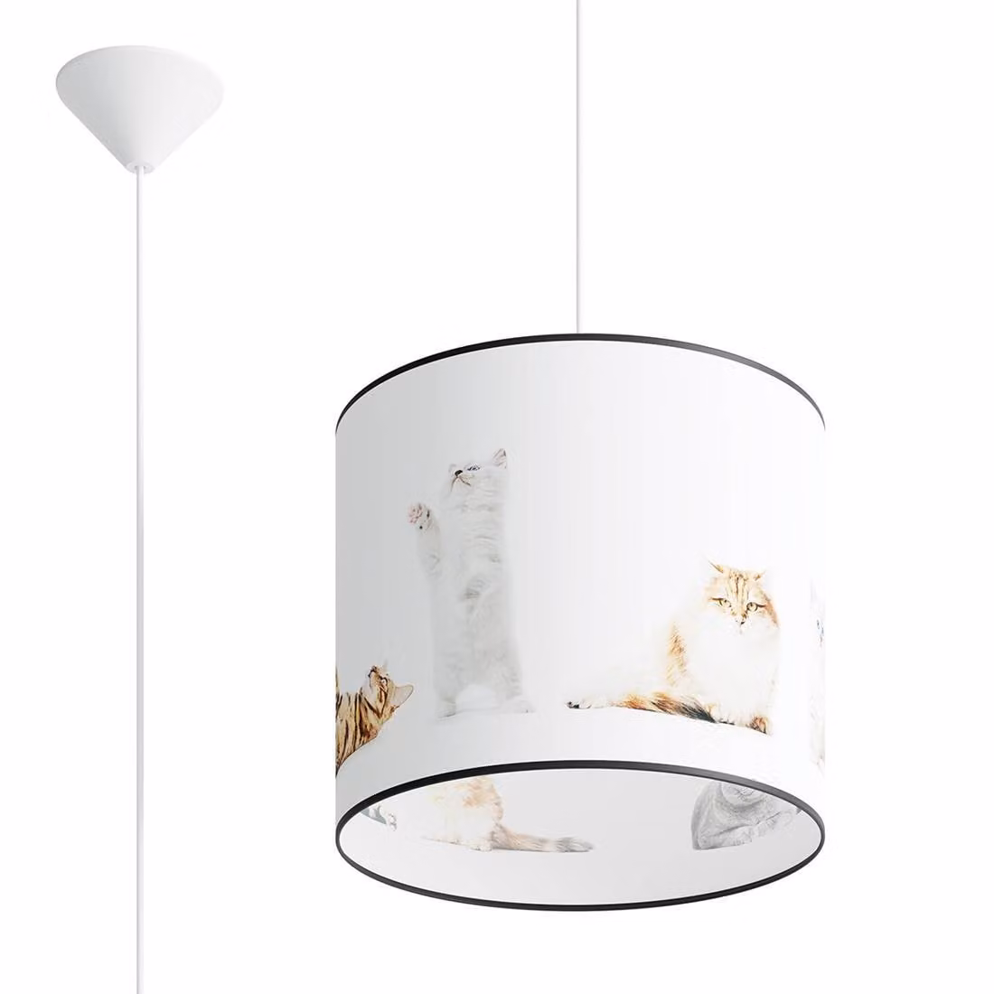 Lampada a sospensione KITTY 30 1xE27 15W PVC 95x30x30cm Sollux Lighting