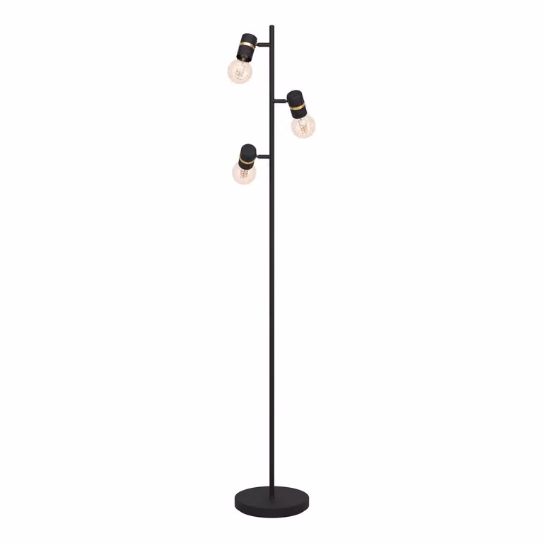 Eglo 900179 LURONE E27 tripla lampada da terra 205x50mm ottone nero