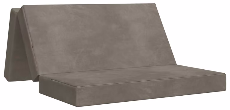 Divano Letto Pieghevole 200 x 67 x 45 cm Grigio Chiaro