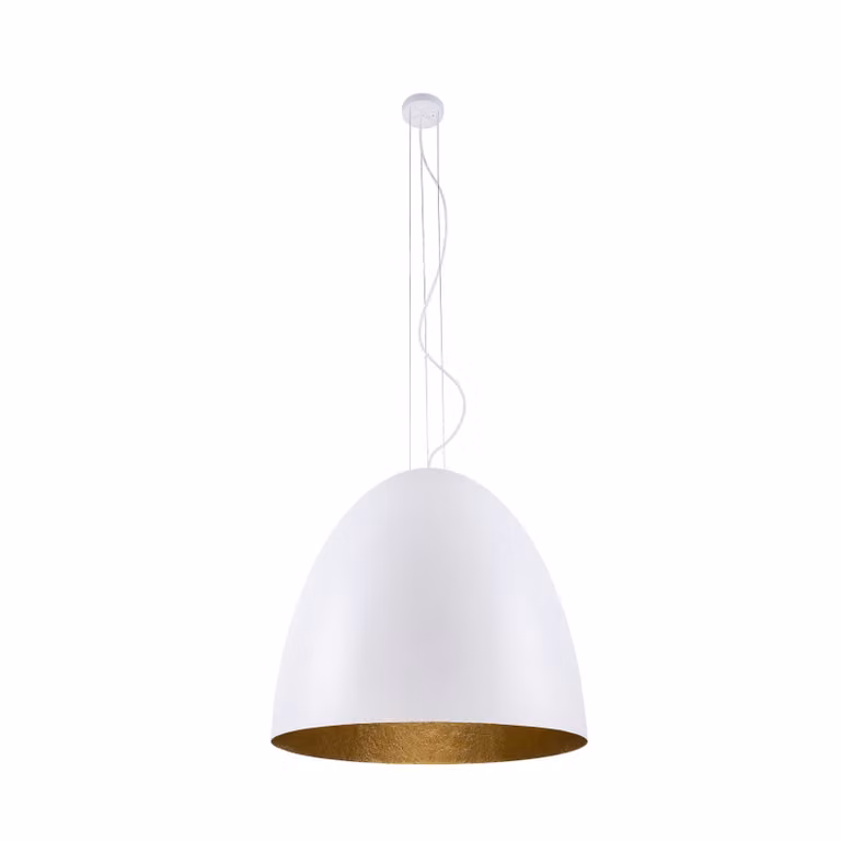 Lampadario EGG bianco e oro 5xE27x40W in metallo, dimensioni: 300x55x55 cm, IP20, Nowodvorski Lighting