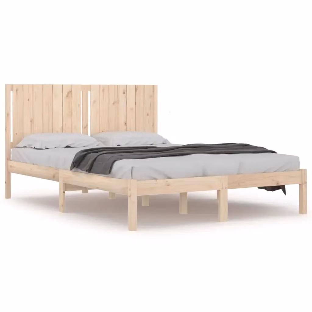 Giroletto vidaXL in legno massello di pino marrone senza materasso L/P/H: 205.5 x 160 x 31 cm – 2