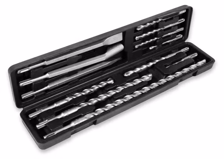 Omgoods - Set di 12 punte da trapano e scalpelli SDS Plus