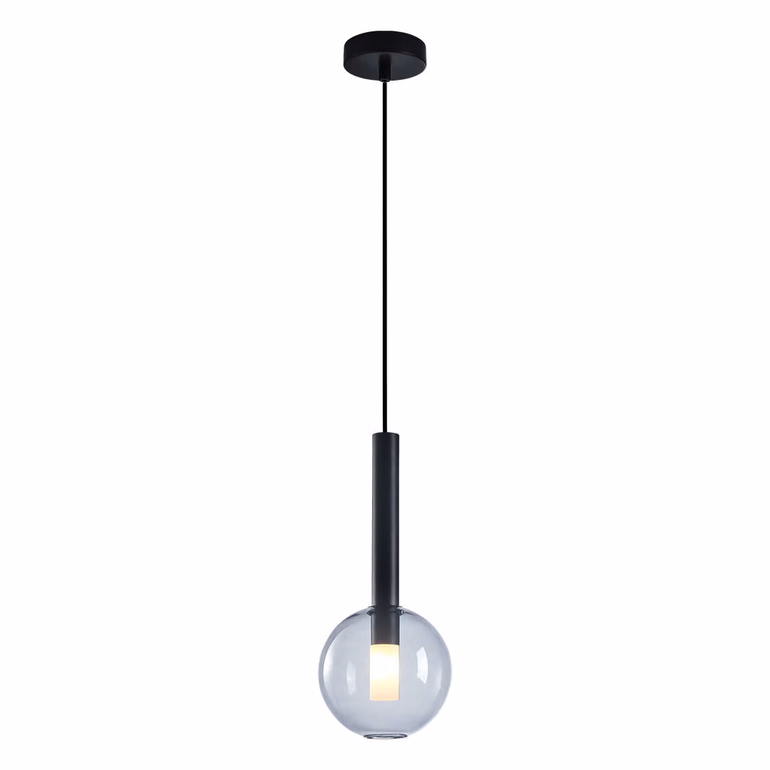 Lampada a sospensione NIKO nera 1xG9x9W in vetro, dimensioni: 143x15x15 cm, IP20 Milagro