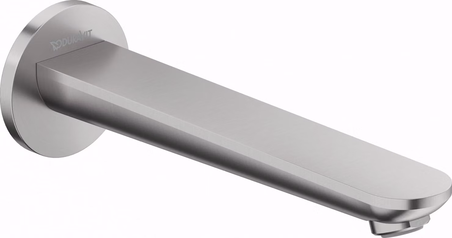 Bec déverseur pour baignoire Duravit Wave, saillie 202 mm, WA5240010070, WA5240010070