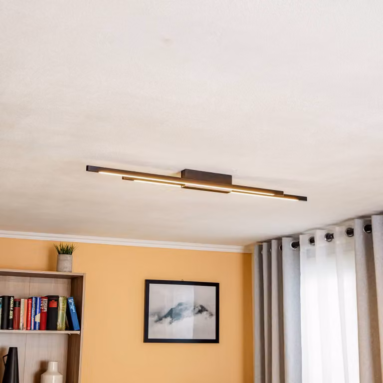 Plafoniera a LED Talon Quitani, dimmerabile, Nero, Cucina, Alluminio, Moderno, Plafoniera LED