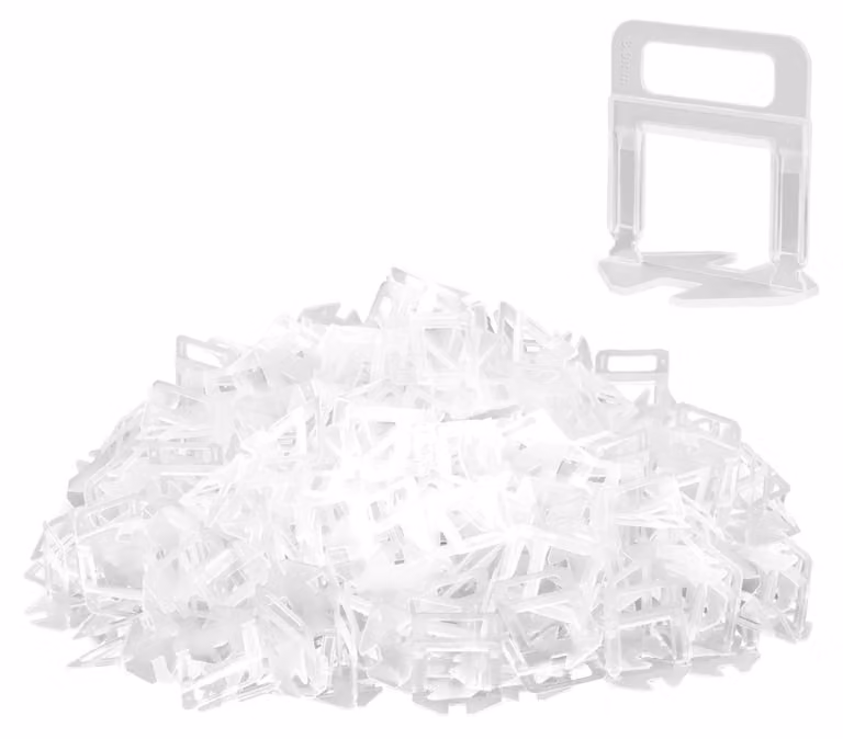 Sistema di livellamento per piastrelle, 2 mm, 1000 pezzi, clip di livellamento per piastrelle