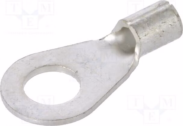 10 connettori a anello per cavi, sezione 1÷2,5 mm², con morsetto M5, per cavi isolati GS5-2.5 (non isolati)