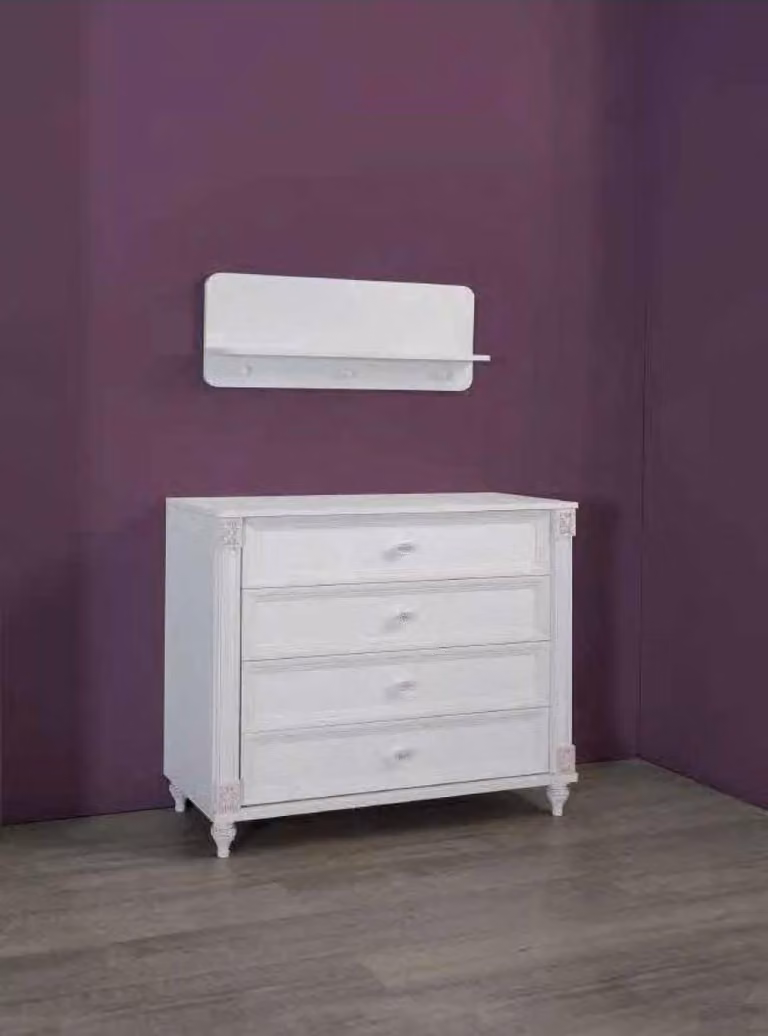 Kinderzimmer Modern Kommode mit Schubladen Möbel Massivholz Designer Zimmer